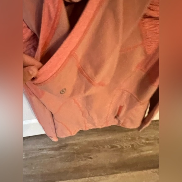 lululemon alpine pullover half zip in persimmon size 6/8 - Picture 9 of 13